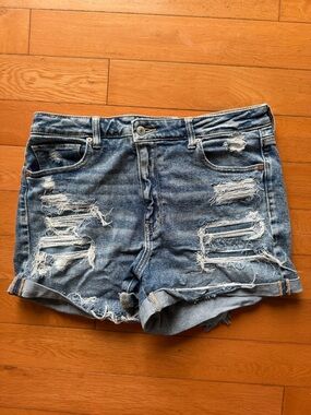 American Eagle Outfitters Distressed Mom Shorts